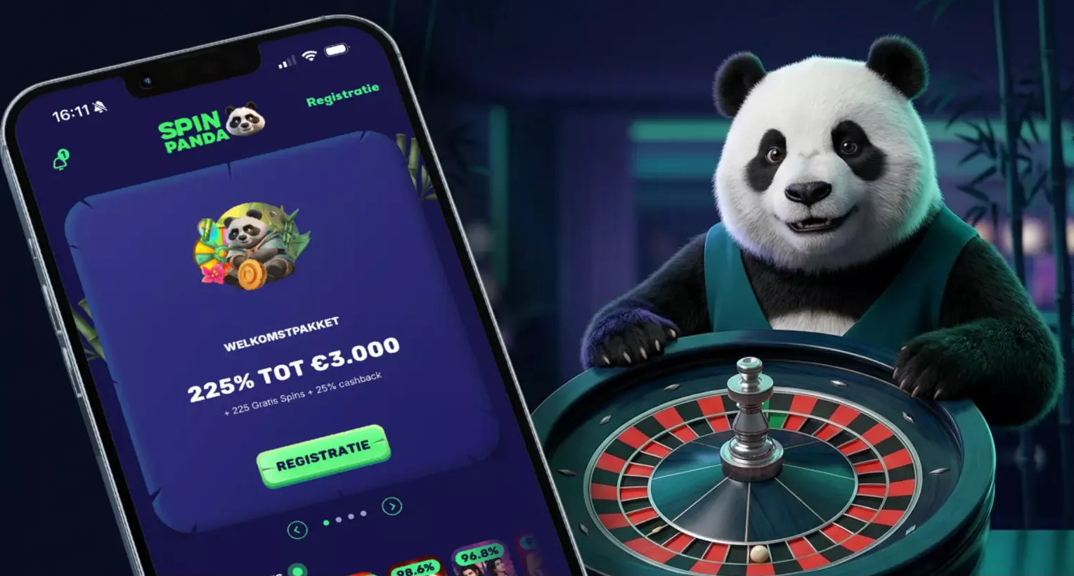 SpinPanda Casino App-schermafbeelding